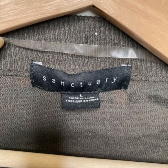 Sanctuary Womens Lets Hang Cardigan Size L Camo Sweater Camouflage Green - Picture 12 of 12